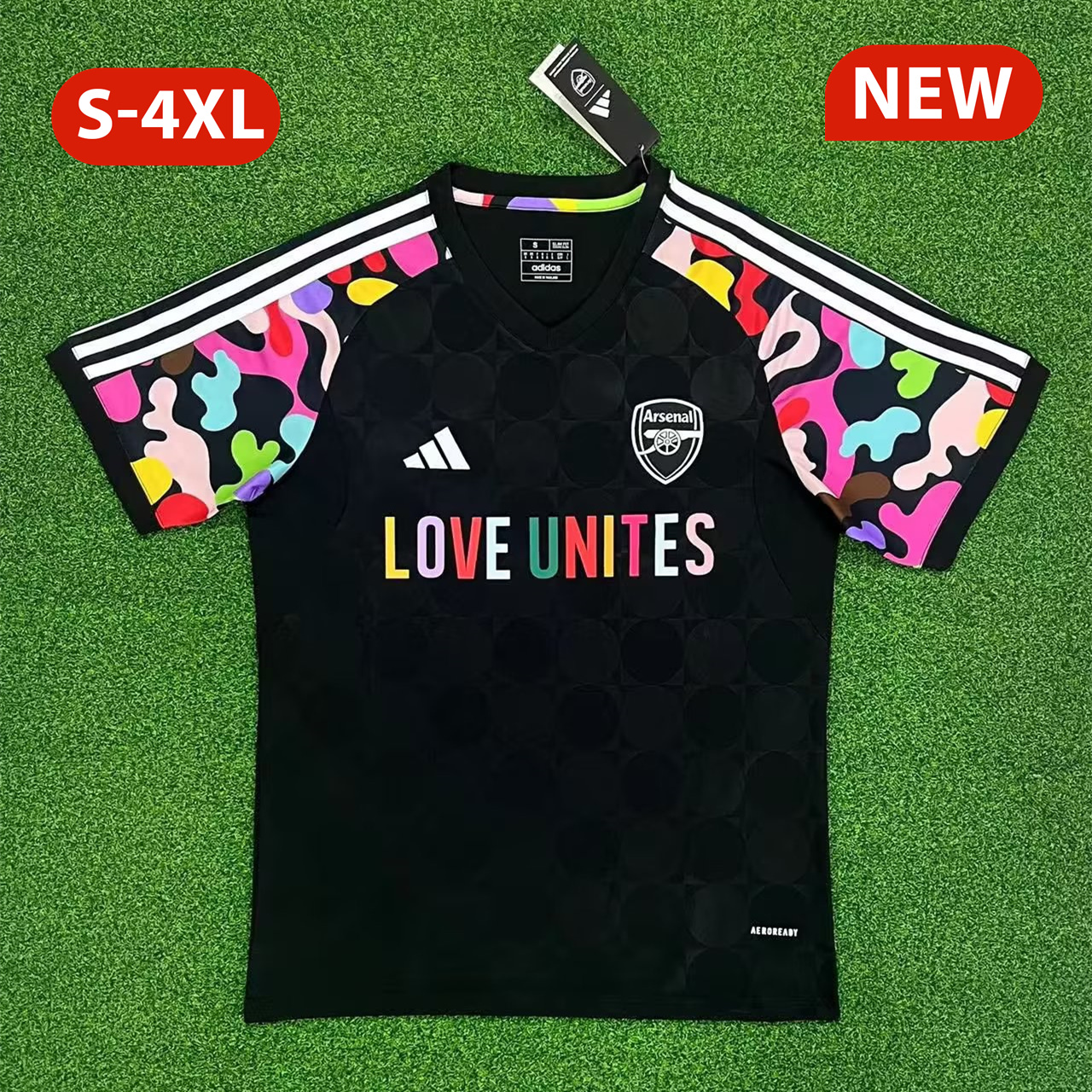 Arsenal 23-24 LOVE UNITES Pre-match Jersey - Fans Version